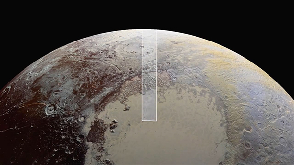 nasa公布冥王星最新高清照,陨石坑,山脉,冰川清晰可见