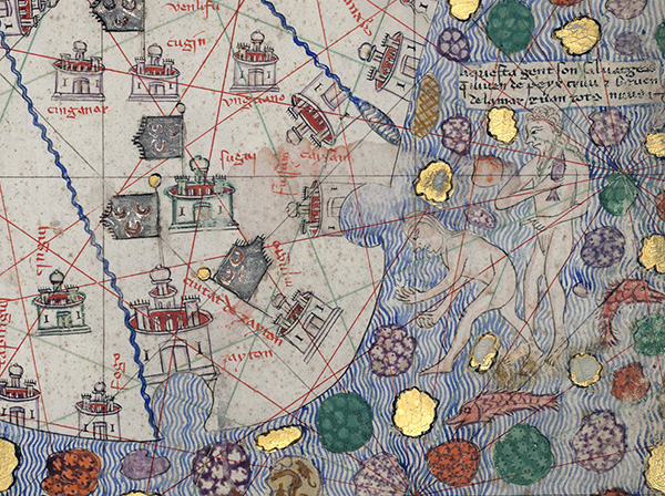 它因出版地而得名,被誉为"中世纪最好,最丰富完备的一幅世界地图".图片
