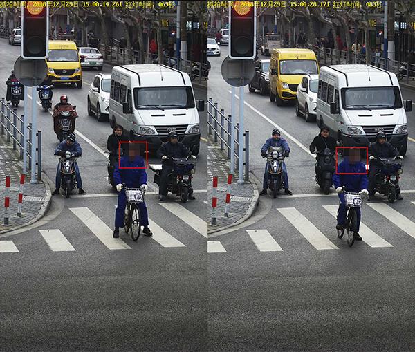上海试点电子警察查处非机动车路口越线停车,