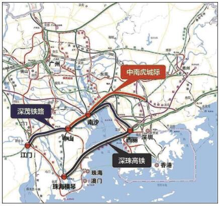 广东省政协委员呼吁实施深珠高铁规划，打通珠江两岸交通瓶颈