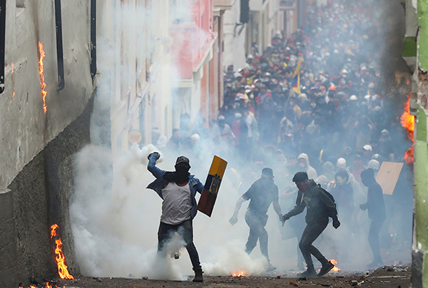 厄瓜多尔首都抗议活动持续，总统莫雷诺表示不会辞职