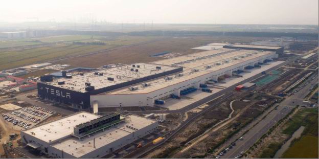 特斯拉上海超级工厂。
