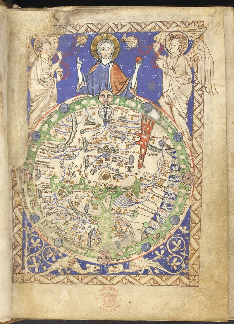疯狂的中世纪地图:异形人和重口味怪兽居然很《山海经图片
