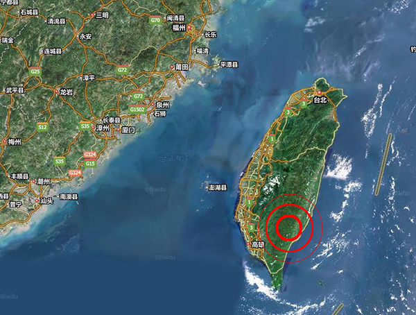 台湾台东县连续两次发生地震最高震级5级,台中
