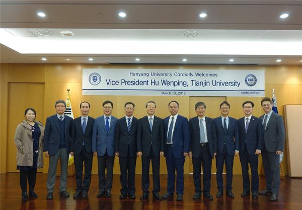 天津大学副校长胡文平率团访问韩国高校