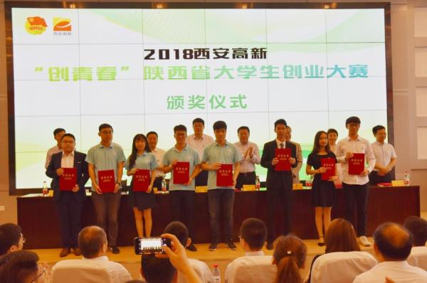 陕师大在2018年创青春省大学生创业大赛中取