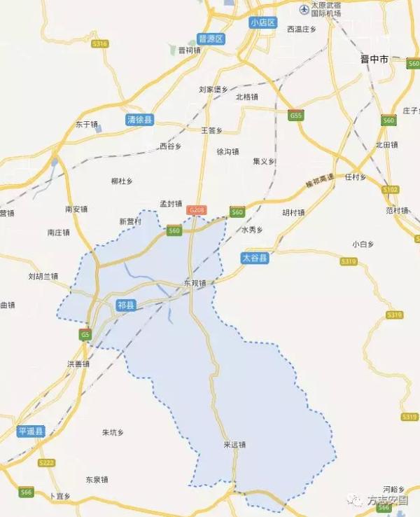 山西省祁县地图图片