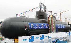韩国自主设计的三千吨级潜艇下水，可发射巡航及弹道导弹