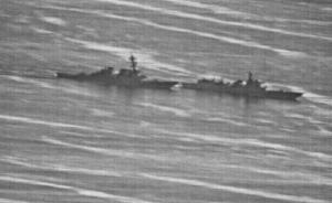美媒公布中美军舰南海“对抗”画面，距离近到逼迫美舰转向