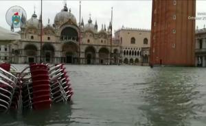 “水城”威尼斯遇强降雨，七成区域被淹