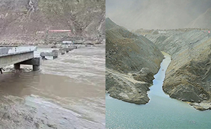 城事｜金沙江恢复贯通，堰塞湖洪峰经过四川致318国道中断