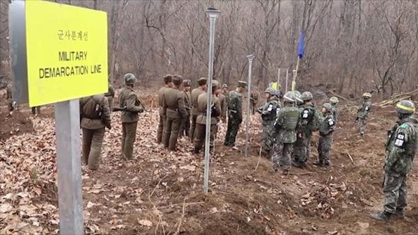 朝韩连通非军事区军用道路，14年来首次