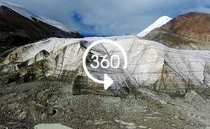 全景视频｜跟随专家上玉珠峰，在冰川上科考采集样本