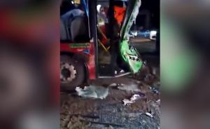 湖北黄石一客车与货车相撞，3乘客死亡