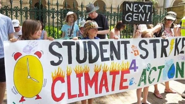 不满气候对策，数千澳大利亚学生罢课