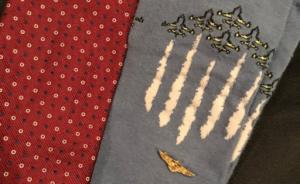 袜子控老布什最后的袜子：印有飞行队翱翔图，致敬其为国一生