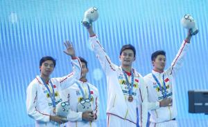孙杨夺世锦赛4×200米接力铜牌，收获个人短池赛首枚奖牌