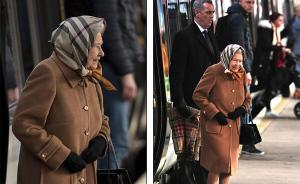 92岁英国女王现身伦敦火车站，乘普通列车去过圣诞