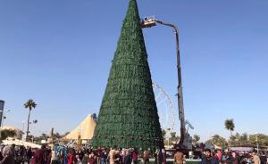 伊拉克将圣诞节定为法定假日，竖26米高圣诞树纪念和平