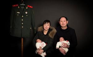 迟到三年的全家福：消防战士牺牲后，48岁母亲生下龙凤胎