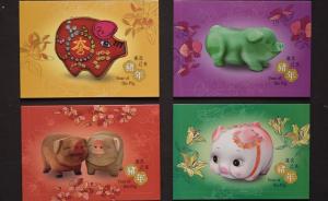 香港将推猪年邮票，喜庆气氛满载方寸间