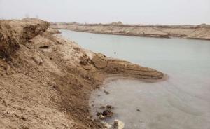 黄河河道河南新乡部分段非法挖沙猖獗，河道遭到破坏 