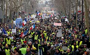 法国“黄背心”连续第12周示威，抗议“警方使用暴力”