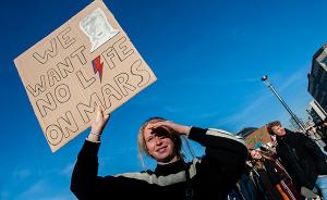 呼吁政府对抗气候变迁，比利时万名学生上街示威