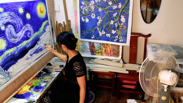 “中国梵高”的妻子：临摹梵高20年3小时画出《星空》