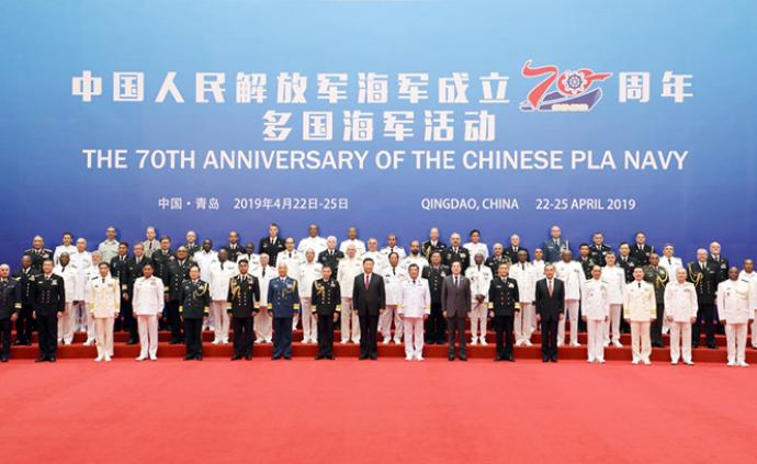 習近平會見出席海軍成立70周年多國海軍活動外方代表團團長