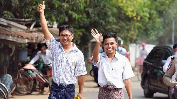 两缅甸记者终于获释：迫不及待回编辑部