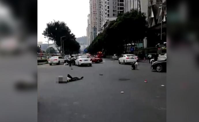 广州致13伤车祸司机排除酒驾毒驾，称挂D档拿水杯致车失控