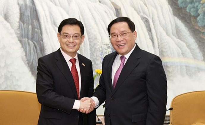 李强会见来沪的新加坡副总理，聚焦开放合作