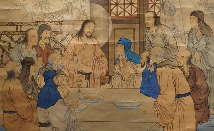 当梵蒂冈遇到故宫：百年前《最后的晚餐》就有中国画版