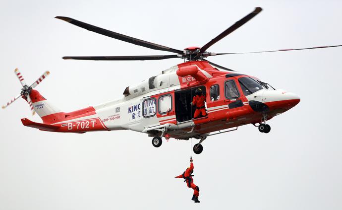 直击丨上海浦东组建民兵直升机分队， 救助时间缩短80%