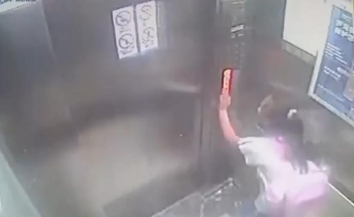 电梯19楼直坠，9岁女童神操作自救