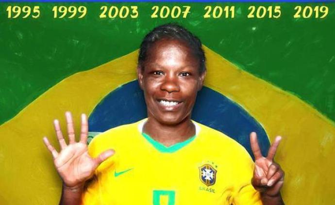 巴西“活化石”闪耀女足世界杯，41岁的她期待以冠军谢幕