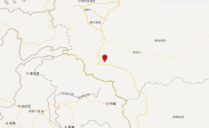新疆喀什地区叶城县发生3.4级地震，震源深度90千米
