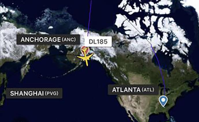 达美航空一亚特兰大飞上海航班因机械故障降落阿拉斯加