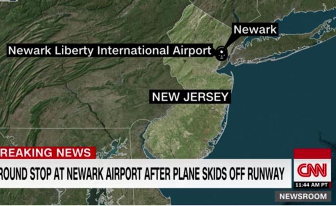 美国一客机降落时滑出跑道，暂无人员伤亡报告