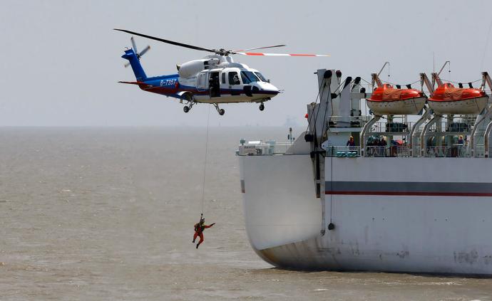 直击丨31艘船艇3架飞机190人参与上海国际邮轮救生演习
