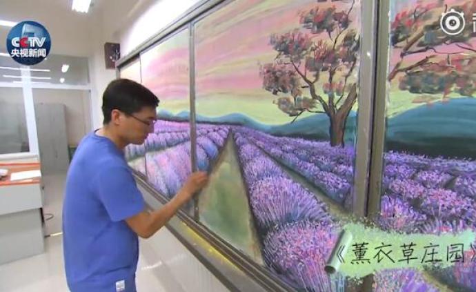 山西小学美术教师整晚构思粉笔画，想让孩子看新艺术表现方法