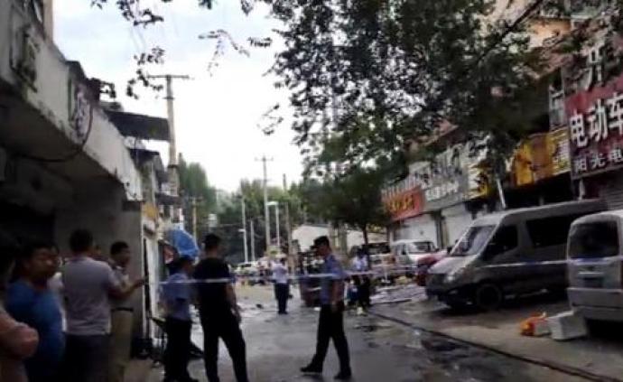 江苏徐州一门面发生燃气爆燃事故，造成5人受伤