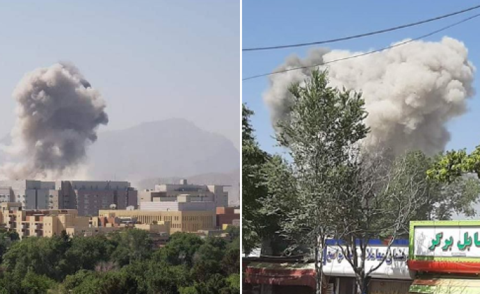 外媒：美国驻阿富汗首都大使馆附近发生剧烈爆炸
