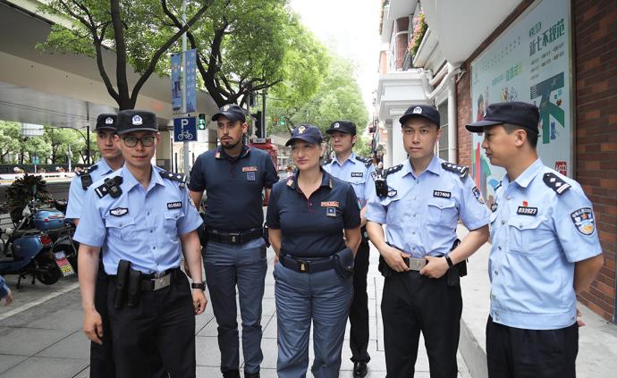 直播录像丨中意警方第三次在上海进行警务联合巡逻