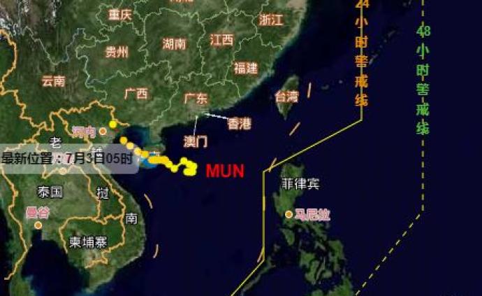 台风“木恩”凌晨在海南登陆，多个进岛列车和航班取消