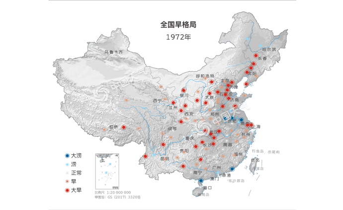 500年大数据告诉你：中国旱涝格局呈现周期性变化