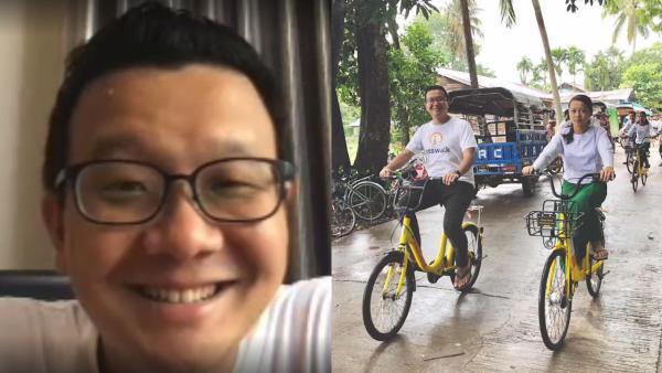 对话给缅甸学生送共享单车的企业家