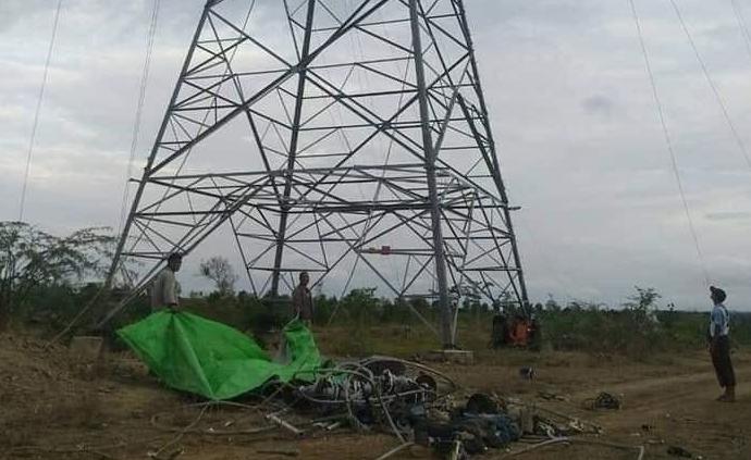 4名中国工人在缅甸输电工程施工中跌落，致3死1伤