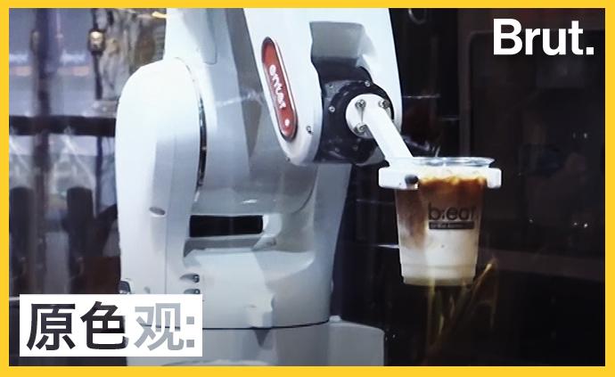 韩国5G机器人咖啡厅：来一杯饮料试试？